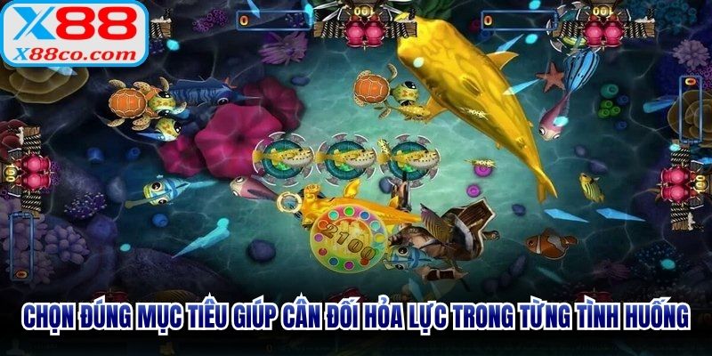 Chọn đúng mục tiêu giúp cân đối hỏa lực trong từng tình huống