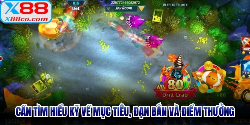 Cần tìm hiểu kỹ về mục tiêu, đạn bắn và điểm thưởng